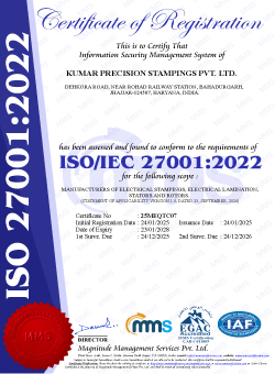 ISO 27001 2022 Certificate