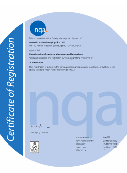 ISO 9001 2015 Certificate