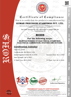 ROHS Certificate Kumar
